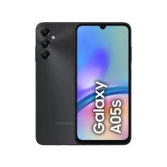 Smartphone Samsung Galaxy A05s 128GB - Preto, 4G, RAM 6GB, Câmera Tripla 50MP + Selfie 13MP, Tela 6,7"