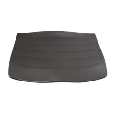 Assento Plástico Preto Cadeira Fixa Tipo Iso Empilhavel