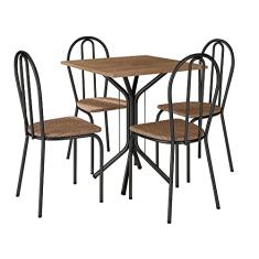Conjunto de Mesa e 4 Cadeiras Thais Artefamol