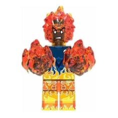 Boneco Blocos De Montar Tocha Humana Quarteto Fantástico