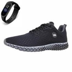 Tenis Feminino Esporte  de Amarrar Academia Ortopêdico + Relógio - ASC