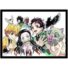 Quadro Anime  Demon Slayer Desenho Com Moldura G02 - Vital Quadros  Do