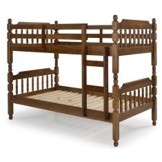 Beliche Torneado Em Madeira Maciça Mv  Castanho