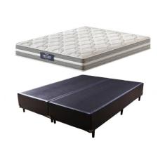 Cama Box Queen + Colchão Mola Ensacada Probel Vegas Springs Comfort Pi