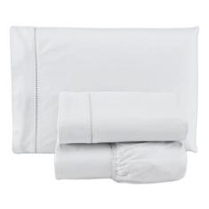 jogo Lençol cama Solteiro 400 Fios 3 Peças com elastico - Rafaloro, Br