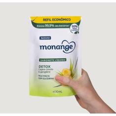 Refil Sabonete Líquido Monange Detox 400mL, Detox