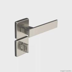 Fechadura para Banheiro Aço Zamac Quadra 40mm Pado Cromado