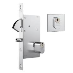 Stam Fechadura 950 (G) Correr Externa Quadrada Prata