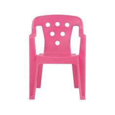 Cadeira plástica Kids Mor - Rosa