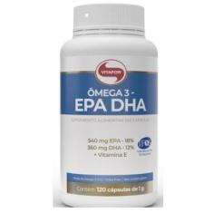 Suplemento em cápsulas Vitafor Ômega 3-EPA DHA omega 3 em pote com 60; 120 ou 240 Cápsulas-Unissex