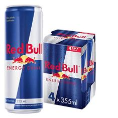 Pack de 4 Latas Red Bull Energético, Energy Drink, 355 ml