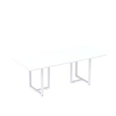 Mesa de Reunião Retangular 200x90cm MR2000P25TUB Branco