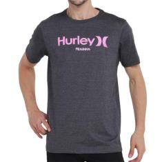 Camiseta Hurley Silk Prainha Masculina Cinza Claro