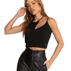 Blusa de Alça Feminina Endless Preto-Feminino