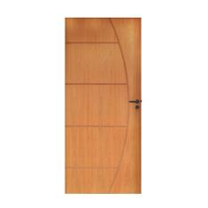 Folha Lisa Imbuia Belissima 6 Fech.WC Alavanca e Dobradiça Preto 82 x 2,10 Rodam Natural