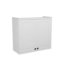 Armário Aéreo Para Cozinha 80cm 2 Portas Sevilha Branco
