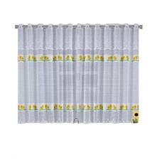 Cortina De Renda Cozinha 2,20 X 1,20 e 0,30m   Girassol - Cortilester