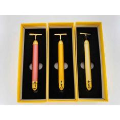 Massageador Anti Rugas Vibro Facial Ouro 24k Renovacao Pele - Não Info