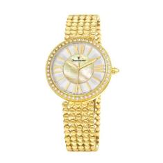 Relógio Pulso Jean Vernier Elegante Feminino JV01320, Dourado