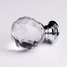 Puxador bola 40mm vidro cromado - Vedor - Gruppa