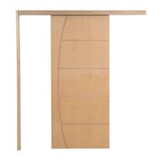 Porta De Correr P- Verniz Frisada Belissima 210x100