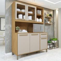 Armário para Cozinha 5 Portas 1 Gaveta Rubi - Valdemóveis