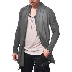 Kit com 02 Sobretudo Cardigan Casaco Masculino Blusa Frio Confortável 
