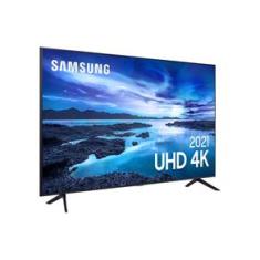 Smart TV Samsung 50&quot; UHD Processador Crystal 4K 50AU7700 Tela Sem Limites Visual Livre de Cabos
