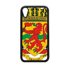 Capa com emblema nacional do Congo para iPhone XR para proteção de telefone Apple