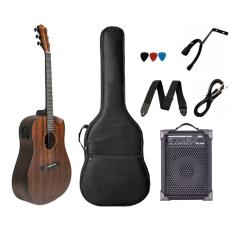 Kit Violão Aço Elétrico Tagima New England Gran Reserva + Caixa