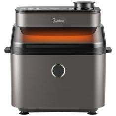 Fritadeira Elétrica Air Fryer 6,6L com 7 Menus Predefinidos e Função DIY, 110V 1300W, Midea, Preta 
