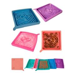 Comedouro Interativo Lento Com Ventosa Para Cães E Gatos - Lick Pet