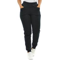 Calça Moletom Flanelado Jogger Moletom Fenomenal, Preto, G