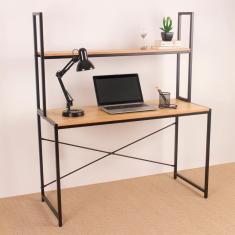 Mesa Escrivaninha Escritório Talling Com Apoio Aéreo Preto