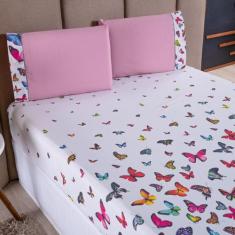 Jogo de Cama Lençol Refúgio Casal King Percal Luxo 3 Peças - Sucadu En