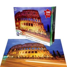 Quebra-Cabeça Cartonado Coliseu 500 Peças Pais e Filhos