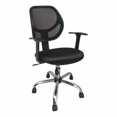 Cadeira Escritório Diretor com Apoio para Braços BLK Preto