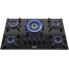 Cooktop Itatiaia Electra Plus 5 Bocas Tripa Chama Preto Bivolt
