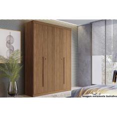 Guarda Roupa 4 Portas e 2 Gavetas Buriti Jatoba - Santos Andirá