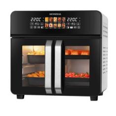 Air Fryer Forno 25L French Door Mondial Preto/Inox 2000W - AFDO-25L-FD