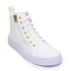 Tênis Feminino Bota Cano Alto Academia Esporte Confortável Leve Fresco-Feminino