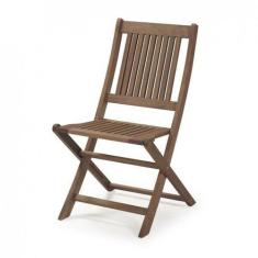 Cadeira Dobrável Em Madeira Maciça Sem Braços Primavera Casa E Jardim