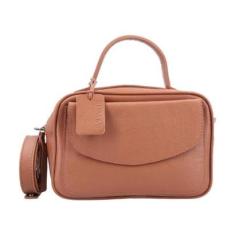 Bolsa Baú Carol de Couro Bauarte   Verde escuro-Feminino