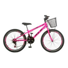 Bicicleta Aro 24 Kls Sport Gold  Freio V-Brake Mtb 21 Marchas Feminina