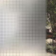 Pelicula Adesiva Eletrostatica para Porta de Vidro Quadrados Grandes 2