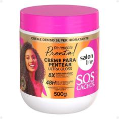 Creme para Pentear Ultra Gloss Salon Line Sos Cachos De Repente Pronta