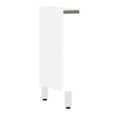 Balcão De Cozinha S/ Tampo 15cm 1 Porta Pérola Branco Polar - LUCIANE 