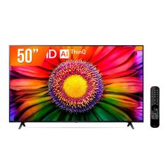 Smart TV LED 50&quot; Ultra HD 4K LG 50UR8750PSA ThinQ AI 3 HDMI 2 USB Wi-Fi Bluetooth HDR10