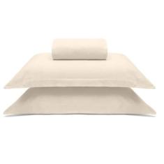 Jogo de Cama Buettner Queen Malha Liso 3 Peças Image Perola