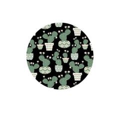 Sousplat Cactus Preto - NSW, 1 Peça, com base